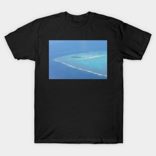 Aitutaki Lagoon Motu Maina Aerial View T-Shirt